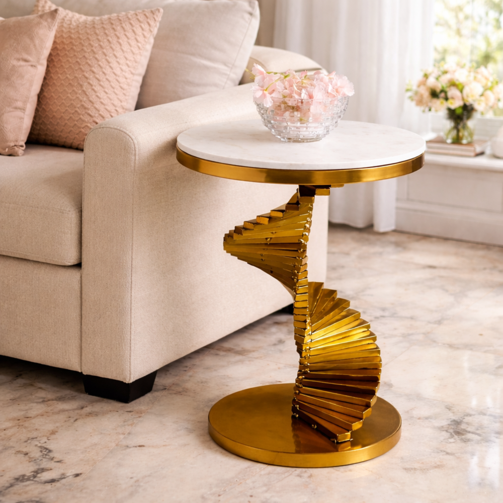 Zoha golden stairs table